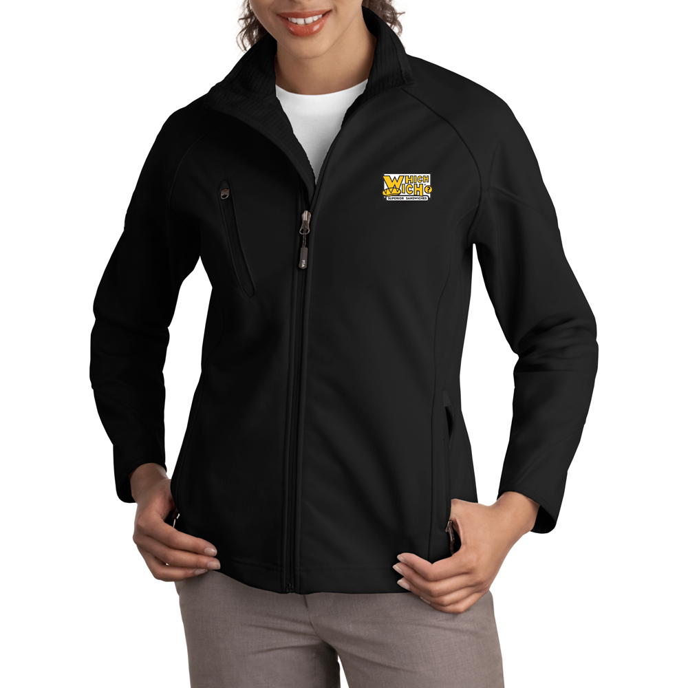 Port Authority® Ladies Textured Soft Shell Jacket - Image 2